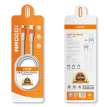 LS601   Cable de Datos  USB A a Lightning  W30  1M  Gris LDNIO - Imagen 2