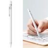 Lápiz capacitivo activo recargable Símil Apple Pen   Blanco  Con clip  ZB057  USAMS