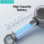 Mini Ventilador Portátil c/Soporte   2000mAh  Rosado  LU01  USAMS