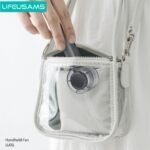 Mini Ventilador Portátil c/Soporte   2000mAh  Rosado  LU01  USAMS - Imagen 2