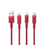 Cable de Datos ROCA   VITACOR  USB a Micro USB  TPE/2.1A/100cm  Rojo - Imagen 3