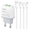 dlimgs.php_-1994.jpg Cargador Pared A2218 Micro USB 2.4A 2 USB Blanco LDNIO