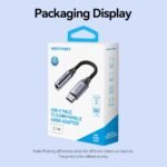 Adaptador de Audio USB-C a 3.5mm   Macho/Jack / Adaptador DAC / 0.1M / Gris  BIDHA  Vention - Imagen 10