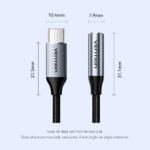 Adaptador de Audio USB-C a 3.5mm   Macho/Jack / Adaptador DAC / 0.1M / Gris  BIDHA  Vention - Imagen 11