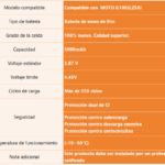 Batería Motorola G100   5000mAh  LZ50  ORYRO