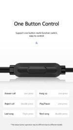 Manos Libres Stereo 3.5mm EP-39   1.2M / Negro  USAMS - Imagen 3