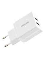 Cargador USB   2 USB  2.1A  Blanco (sin cable) CC090  USAMS - Imagen 2