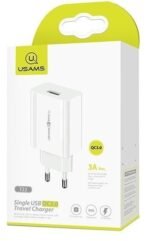 Cargador de Pared Rápido CC083   18W  QC3.0  Blanco  T22  USAMS - Imagen 2
