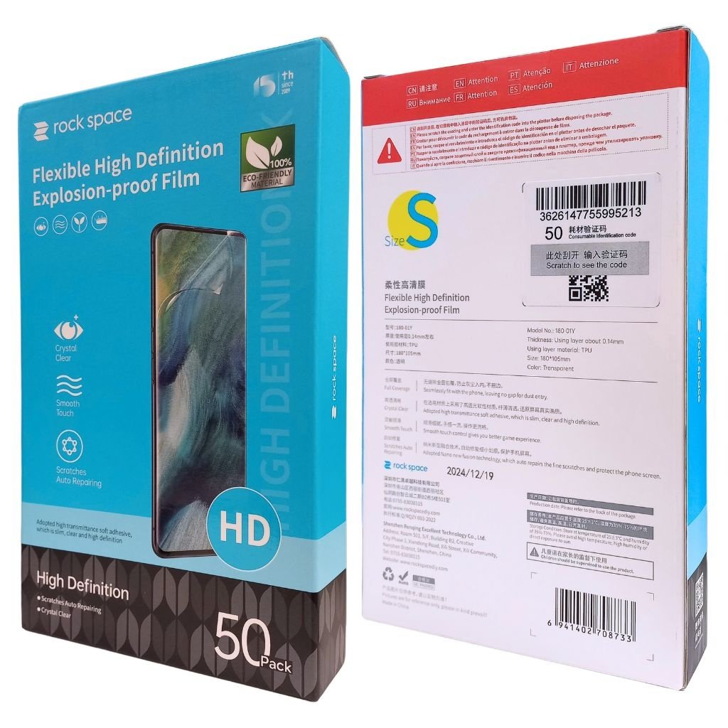 dlimgs.php_-283.jpg (S) Pack 50 Láminas Hydrogel HD Superior - Tamaño S 180-01Y Rock Space 6941402708733 - Imagen 1