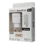 Cargador Inteligente ROCA 3.1A   2 USB  Lightning - Imagen 2