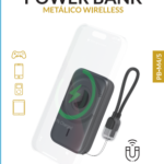 Power Bank ROCA PB-M4/5   5.000mAh  Carga Magnética  Entrada: Tipo C / Salida: Tipo C+Magnético