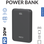 Power Bank ROCA Mini RC-PB-P9/10   10.000mAh  PD20W  Entrada: 2 Tipo C / Salida: USB + Tipo C