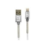 Cable de Datos ROCA   TWIST  USB A a Lightning  200cm  2A  Blanco
