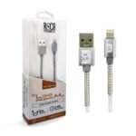 Cable de Datos ROCA   TWIST  USB A a Lightning  200cm  2A  Blanco - Imagen 3