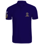 Remera Tipo Polo Azul Java Talle L - Imagen 5