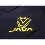 Remera Tipo Polo Azul Java Talle L - Imagen 2