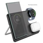 HOCO CQ23 CARGADOR 3 EN 1 INALAMBRICO MAGNETICO PLEGABLE FAST CHARGE BLACK