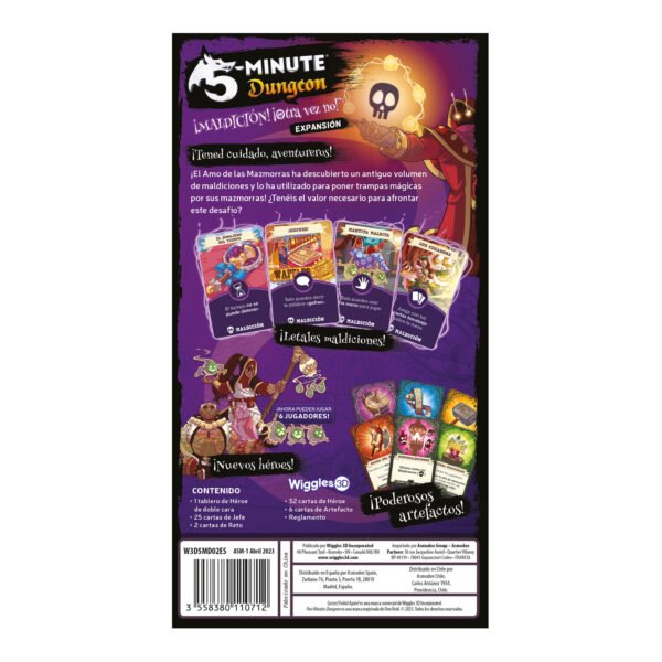 Juego De Mesa Asmodee 5 Minute Dungeon: ¡Maldición! ¡Otra vez no! +8