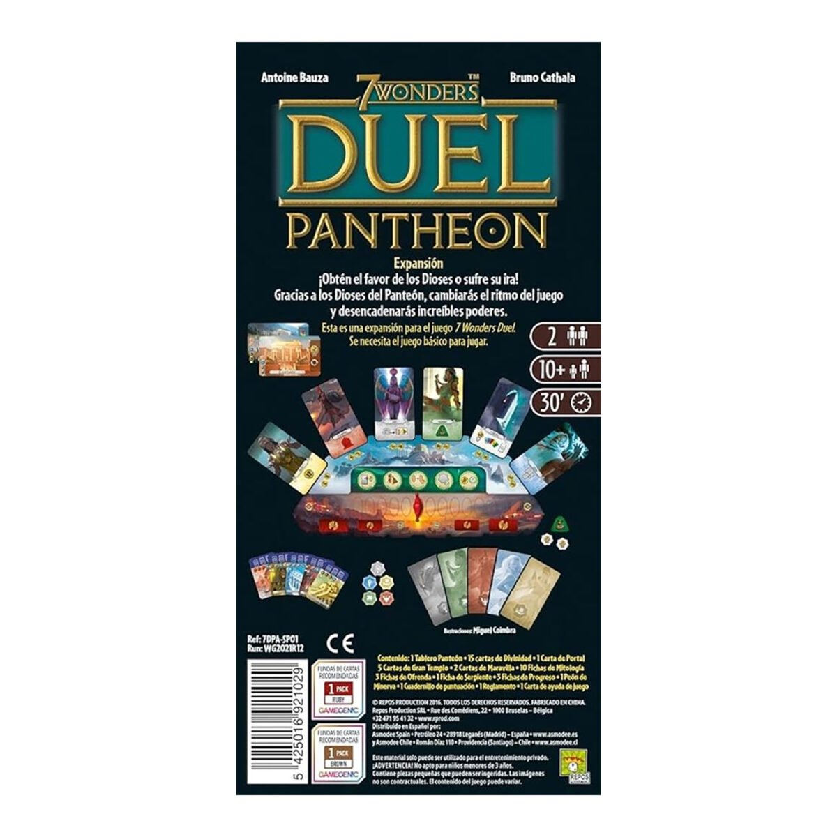 Juego De Mesa Asmodee 7 Wonders: Duel Pantheon +10 - Imagen 3