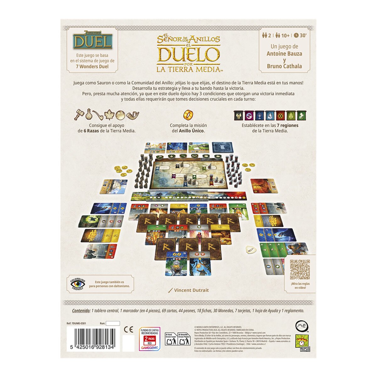 Juego De Mesa Asmodee El Señor De Los Anillos: Duelo Por La Tierra Media +10 - Imagen 3