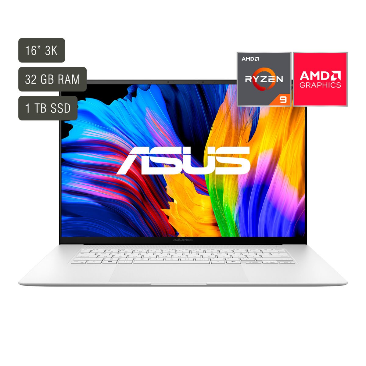 Notebook Asus Zenbook 16'' Oled Ryzen 9 32gb 1tb W11 - Imagen 4