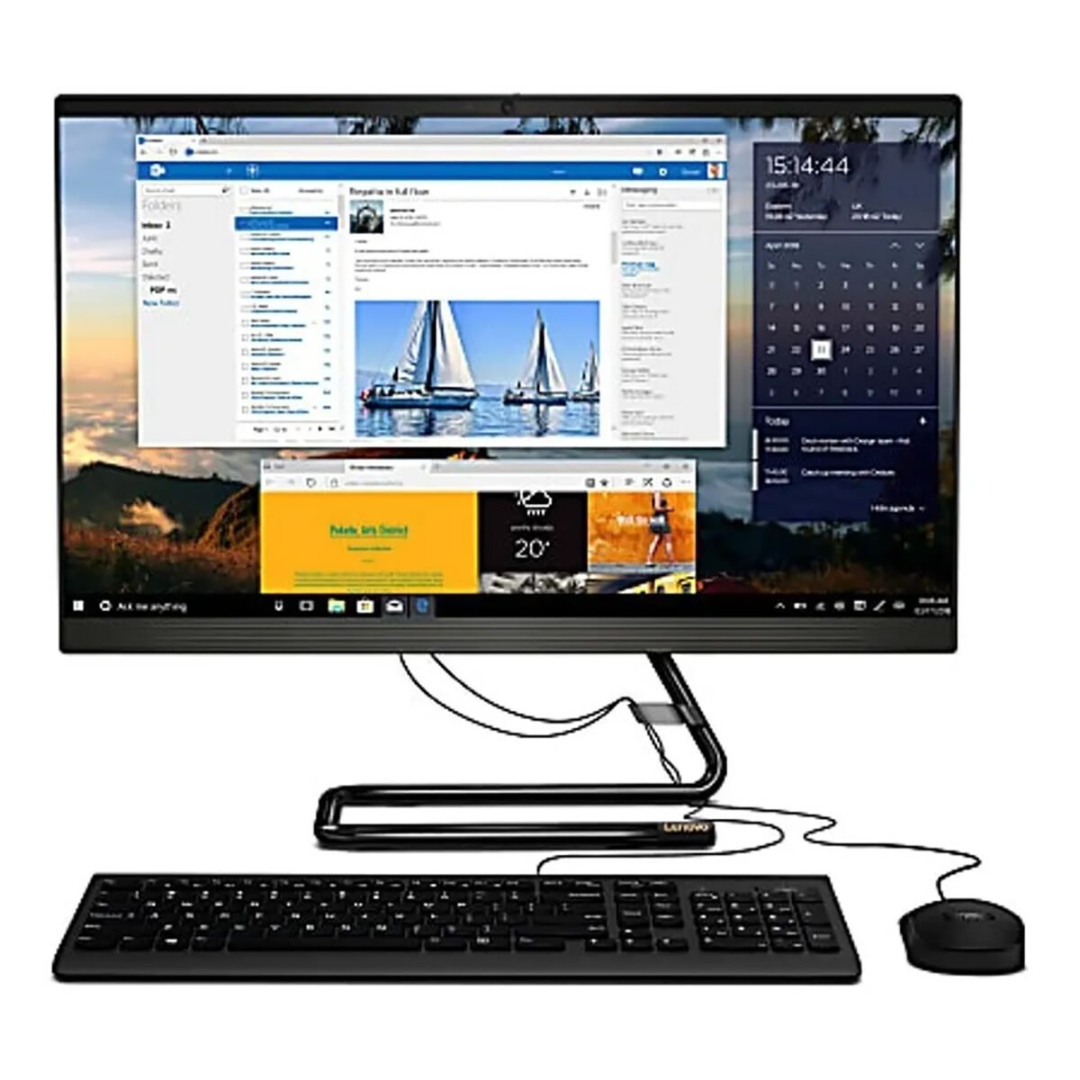 Equipo All In One Lenovo 21,5'' Athlon Silver 4gb 1tb Win10 - Imagen 7