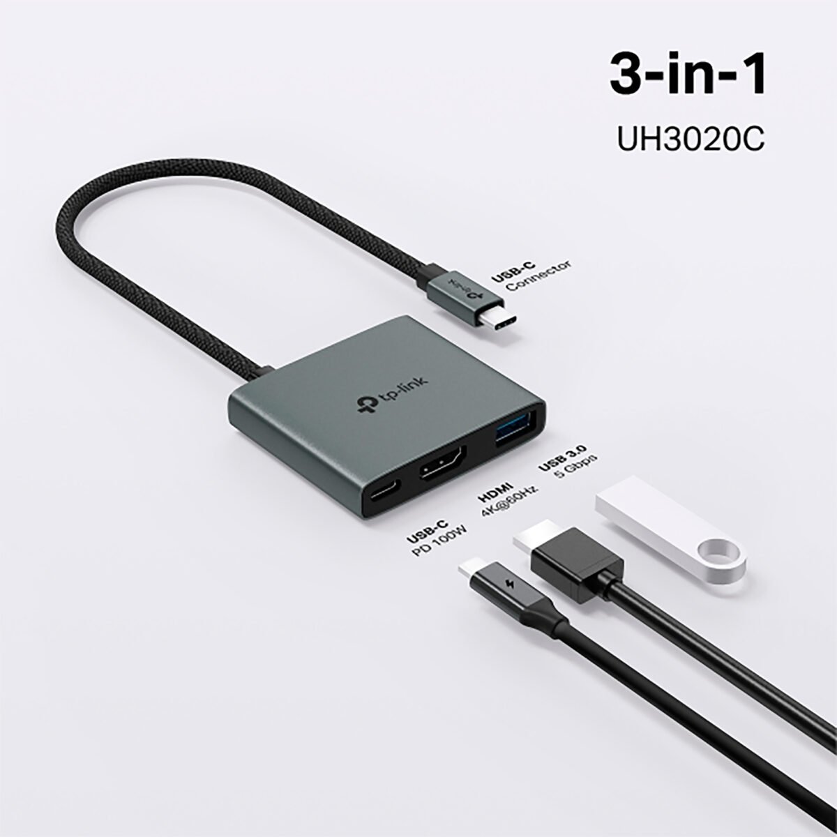 Hub Usb C 3en1 Tp-Link Uh3020c 3 Puertos - Imagen 7
