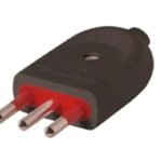 Adaptador Ficha 3L con Tierra Negro