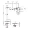 Soporte Brazo Articulado Monitor hasta 32'' 9kg