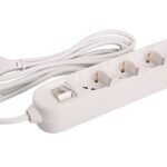 Alargue 3 metros 4xschuko a ficha 3L Conatel