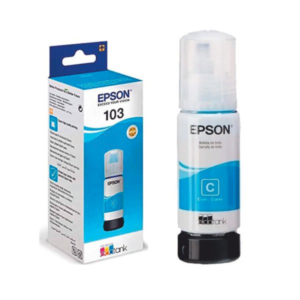 Botella de Tinta Original Epson 103 EcoTank Cyan