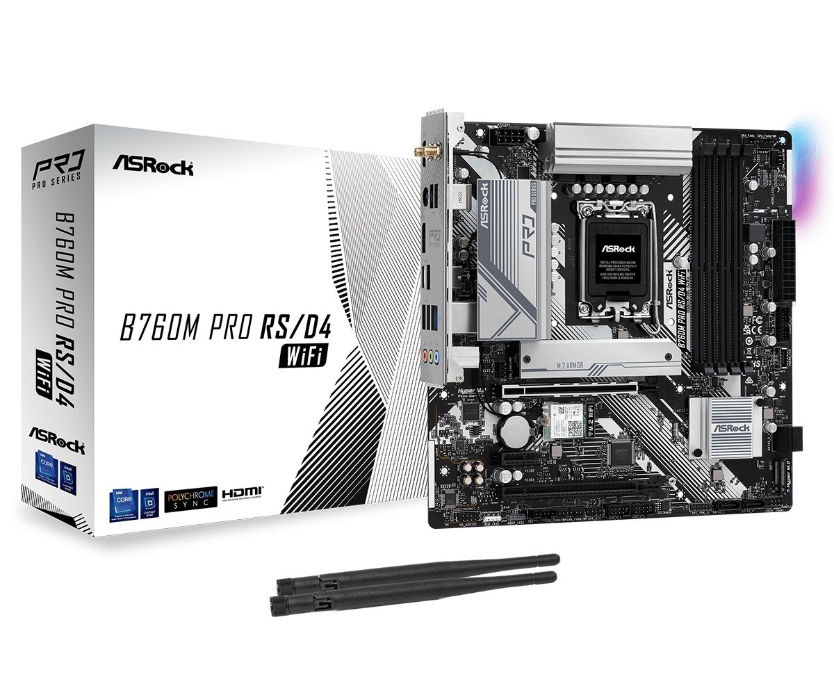 cdr-21f4fb5e30877e4ea3397a73a1226093.jpg Mother Asrock B760M Pro RS LGA 1700 Wifi 6E - Imagen 1