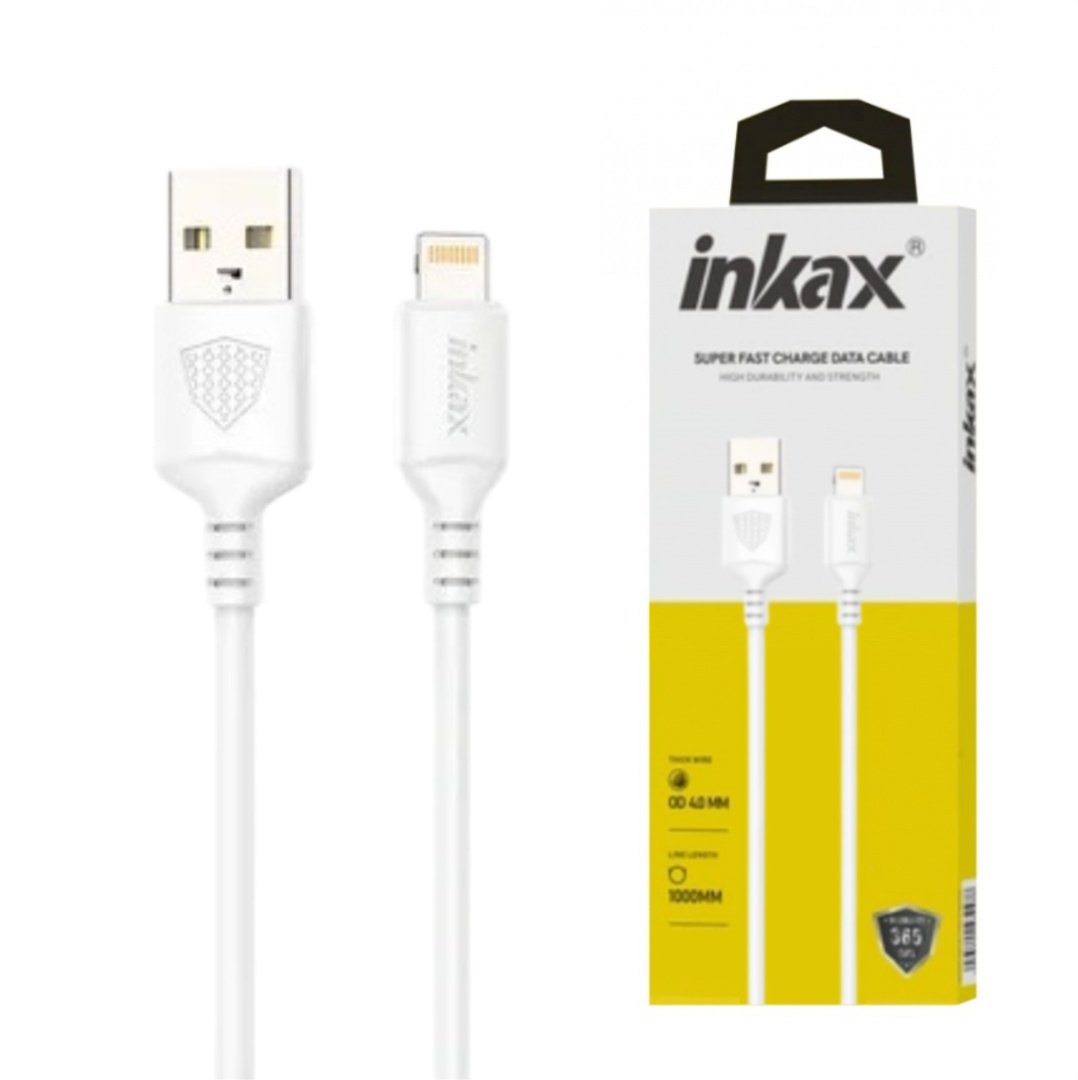 cdr-25f62b3293bd655d86536b36ac975fa7.jpg Cable Inkax Lightning 3.1A blanco - Imagen 1