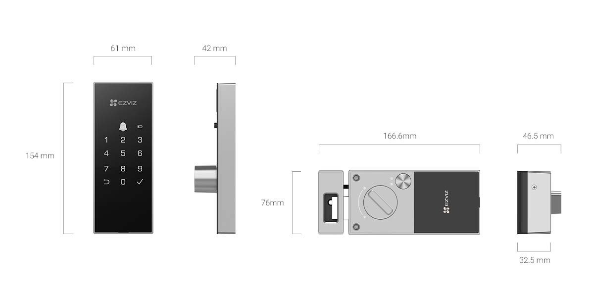 cdr-29acdd1745b0b62f4c5a2f43310810f0.jpg Cerradura inteligente Ezviz CS-DL03 gris - Imagen 1