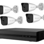 Kit NVR HiLook 4 Canales 4MP con 4 Cámaras Bullet IP PoE 2MP