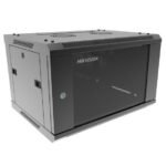 Rack Hikvision 6U de pared con puerta de vidrio templado