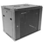 Rack Hikvision 9U de pared con puerta de vidrio templado