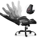 Silla Gamer Lumax ROM negro/blanco