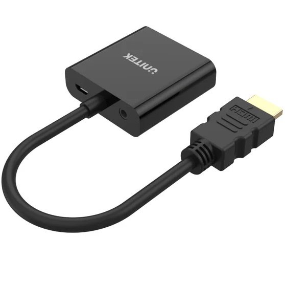 cdr-3e32cd00e4f19c0990d7be3f9d9563cb.jpg Adaptador Unitek HDMI a VGA con audio - Imagen 1