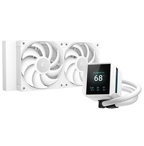 cdr-422c0eb0612e8eef966b923e2e6e0305.jpg Cooler Liquido DeepCool Mystique 240 blanco - Imagen 1