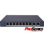 Switch PoE Administrable Hikvision Smart 10 puertos Gigabit 110W