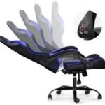Silla Gamer Lumax ROM negro/azul