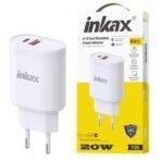 Cargador Inkax USB-A+C 20W blanco - Imagen 2