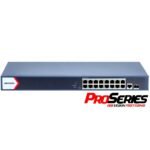 Switch PoE Hikvision Pro 16 Puertos Gigabit Admin + 2 SFP 230W