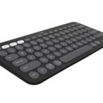 Teclado Logitech K380S Pebble Keys 2 bluetooth grafito