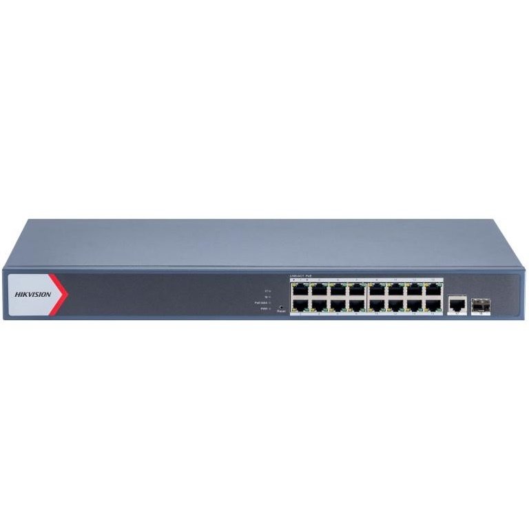 cdr-636af14b60f7648bfc98082793de0714.jpg Switch PoE Hikvision 16 puertos gigabit 130w admin. - Imagen 1