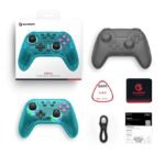 Joystick GameSir T4 Nova HD Rumble verde azulado Bluetooth - Imagen 3