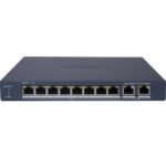 Switch PoE Hikvision 10 puertos gigabit 60w admin.