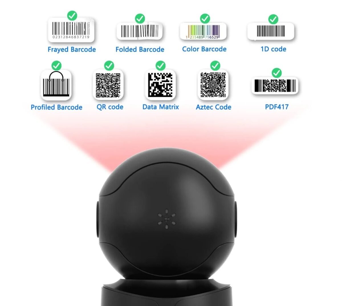 Lector de código de barras Netum 2D Omnidireccional desmontable - Imagen 2