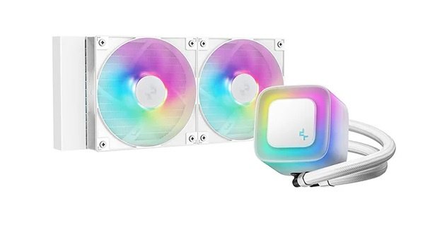 cdr-68c0b52fa68eb6dd4dd637bf969dc5e6.jpg Cooler liquido DeepCool LE240 V2 ARGB Blanco - Imagen 1